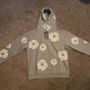 Denim tears Grey and White hoodie